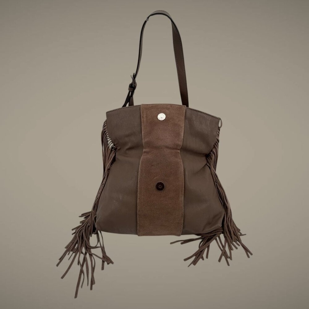 Vimoda Paris‎ Suede Fringe Boho Crossbody